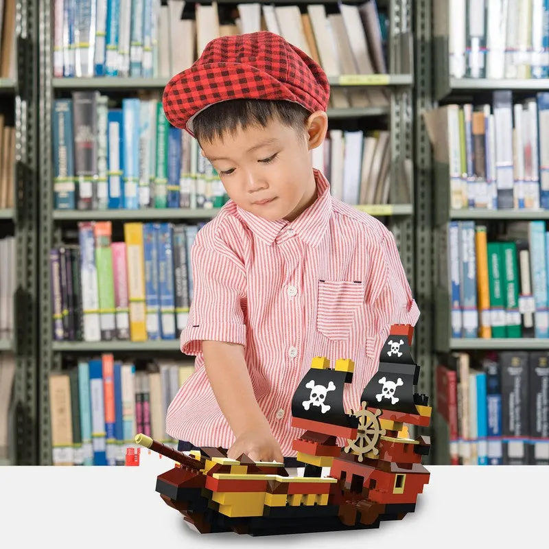 Pirates Ship ABS Building Blocks Kit, Colourful Bricks and Blocks Adventure Play Set - (224 Pcs)