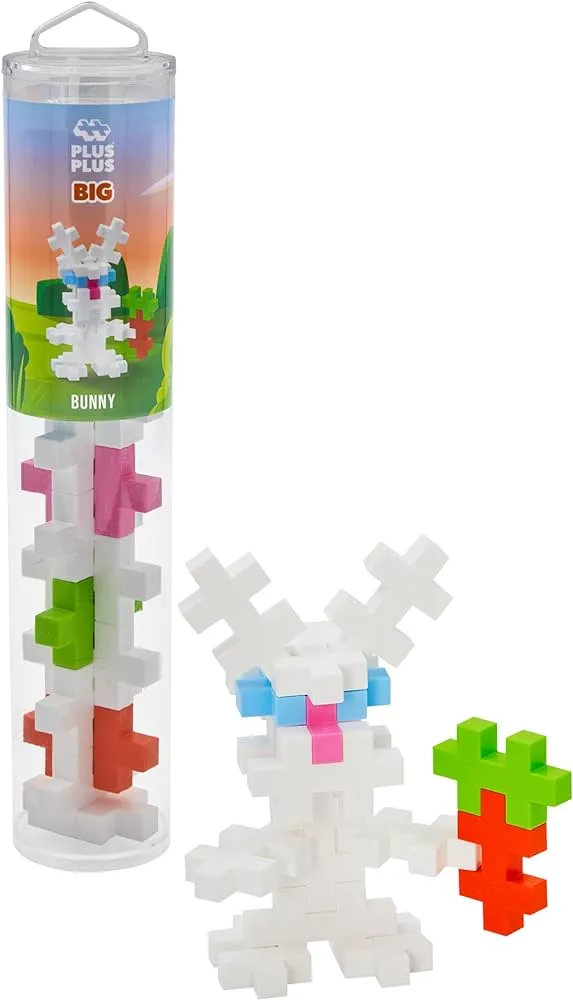 Plus Plus Big Creative Building Blocks - 15 Piece Tube