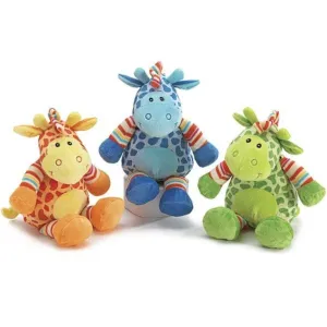 Plush Rainbow Giraffe Set
