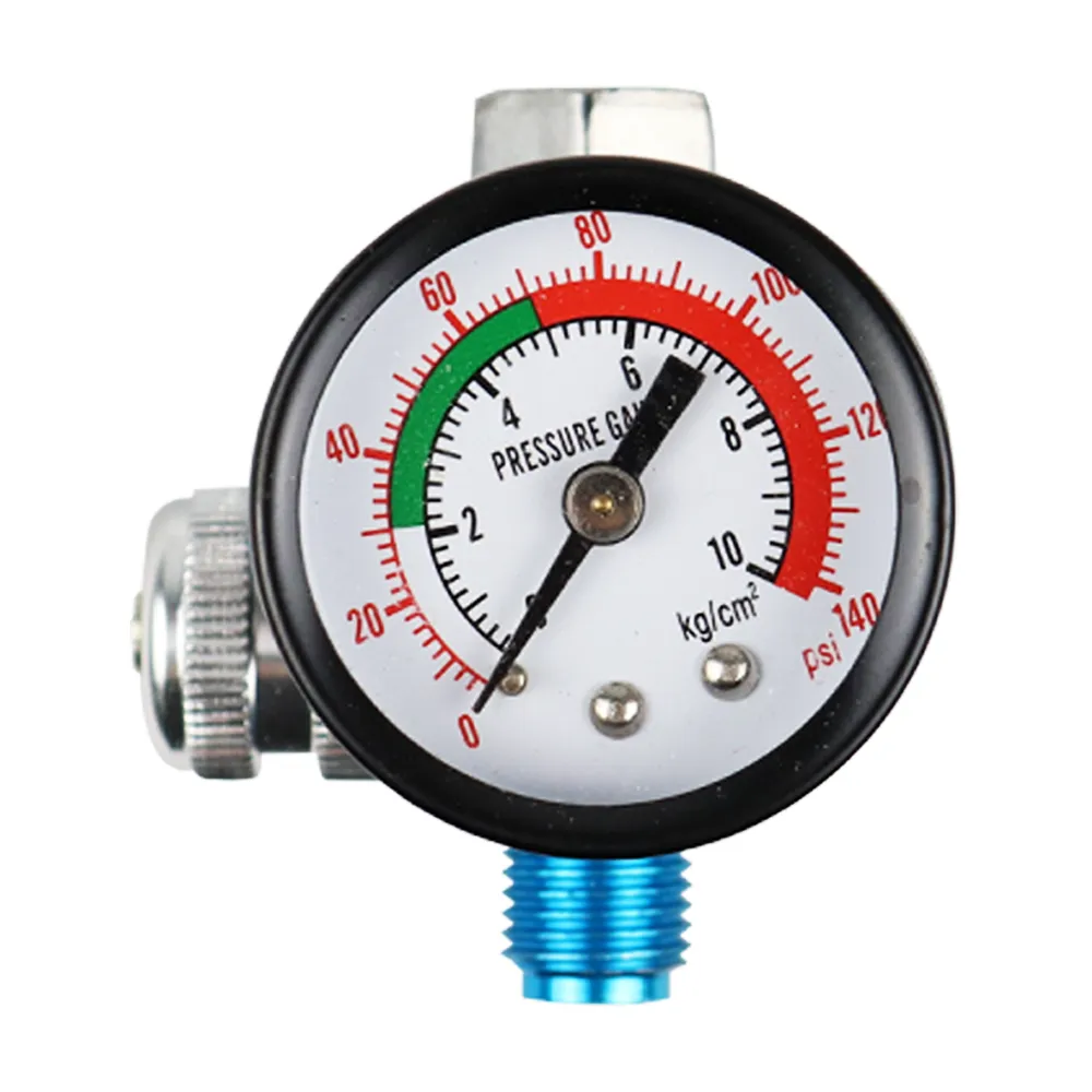 Professional Gravity-Fed HVLP Spray gun 1.4mm   Air Regulator with Gauge