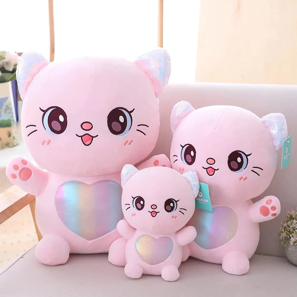 SCOOBA Super Soft cat Soft Toy 35cm Pink Color