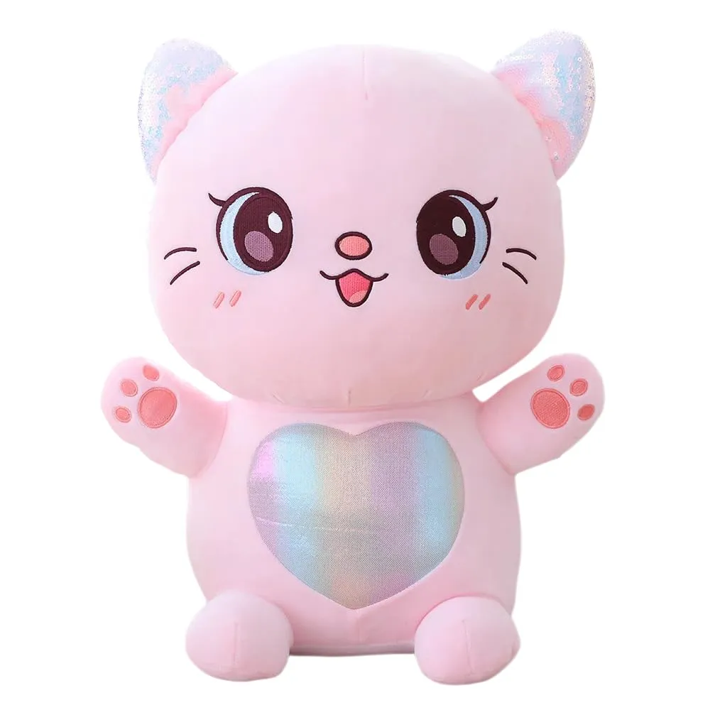 SCOOBA Super Soft cat Soft Toy 35cm Pink Color