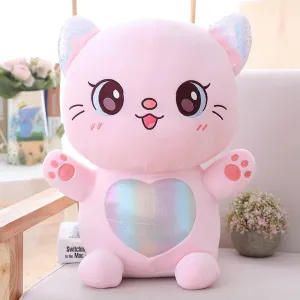 SCOOBA Super Soft cat Soft Toy 35cm Pink Color