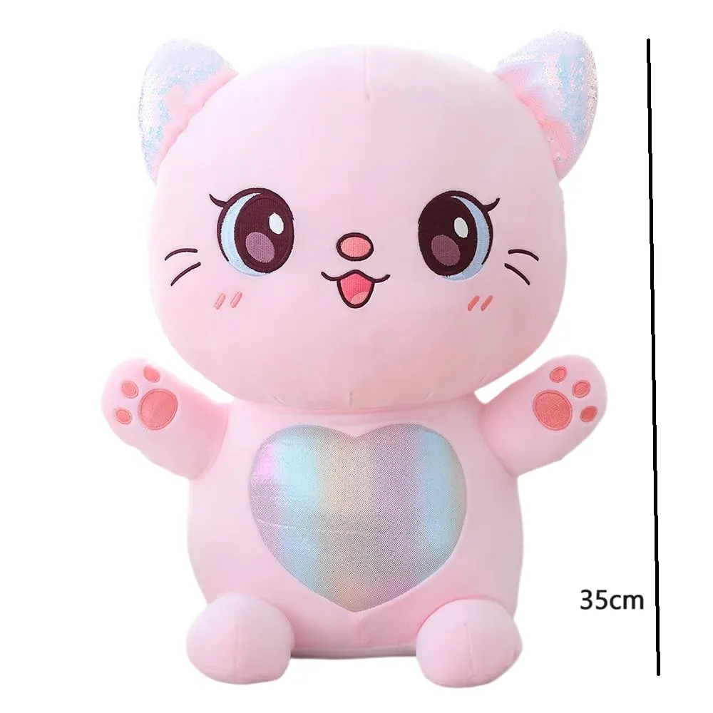 SCOOBA Super Soft cat Soft Toy 35cm Pink Color