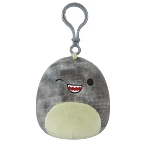 Squishmallows 3.5 Inch Plush S15 Clip-On  Xander  Grey Winking TRex