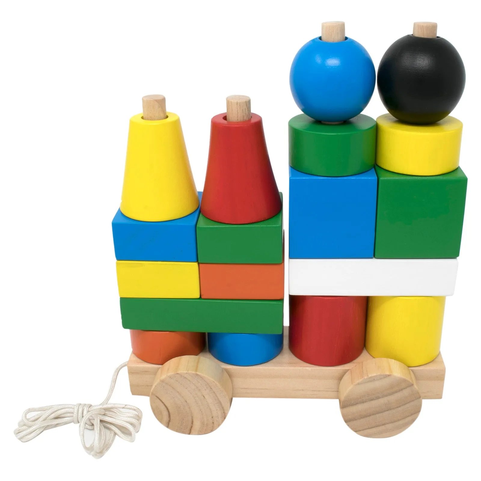 Stacking Train Blocks - Colored