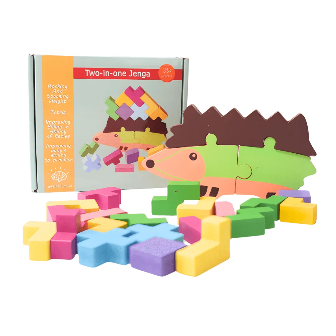 Two-in-One Jenga (Rocking & Stacking Height)