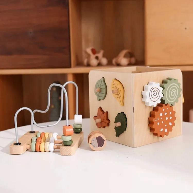 Woodland 5-in-1 Wooden Cognitive Activity Cube